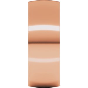18K Yellow Or White Or Rose Gold Ultra-Lightweight Comfort-Fit Half Round Band