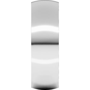 Platinum Ultra-Lightweight Comfort-Fit Half Round Band
