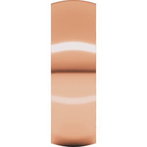 18K Yellow Or White Or Rose Gold Ultra-Lightweight Comfort-Fit Half Round Band