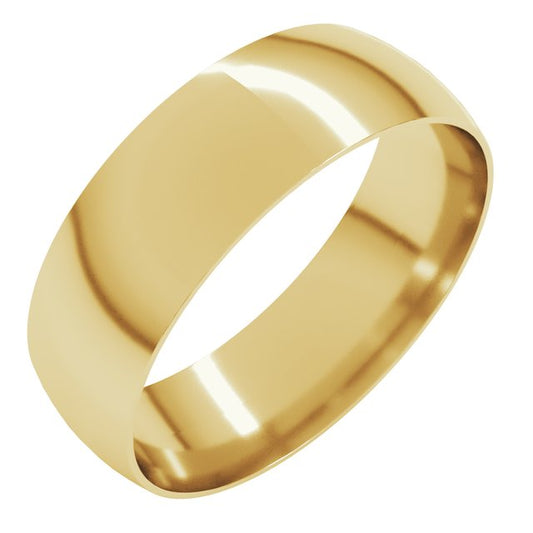 10K Yellow Or White Or Rose Gold Ultra-Lightweight Comfort Fit Band