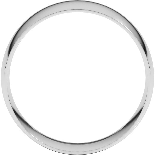 14K Yellow Or White Or Rose Gold Or Sterling Silver Or Platinum Ultra-Lightweight Comfort Fit Band