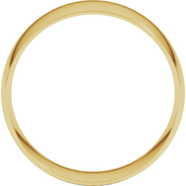 14K Yellow Or White Or Rose Gold Or Sterling Silver Or Platinum Ultra-Lightweight Comfort Fit Band