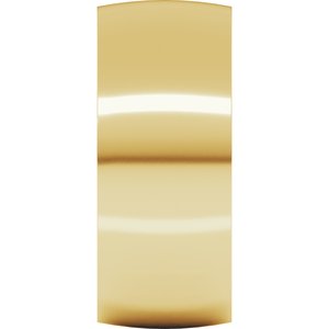 18K Yellow Or White Or Rose Gold Ultra-Lightweight Comfort-Fit Half Round Band