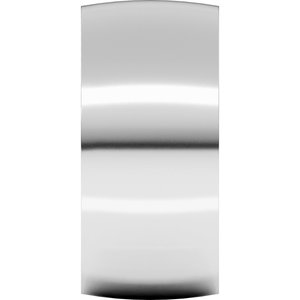 Platinum Ultra-Lightweight Comfort-Fit Half Round Band
