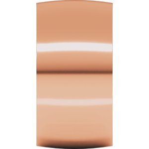 18K Yellow Or White Or Rose Gold Ultra-Lightweight Comfort-Fit Half Round Band