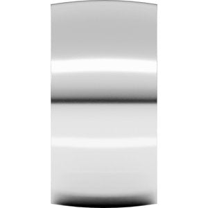 Platinum Ultra-Lightweight Comfort-Fit Half Round Band