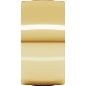 18K Yellow Or White Or Rose Gold Ultra-Lightweight Comfort-Fit Half Round Band
