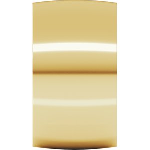 18K Yellow Or White Or Rose Gold Ultra-Lightweight Comfort-Fit Half Round Band
