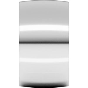 Platinum Ultra-Lightweight Comfort-Fit Half Round Band
