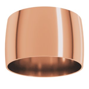 18K Yellow Or White Or Rose Gold Ultra-Lightweight Comfort-Fit Half Round Band