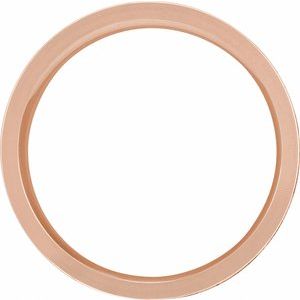 14k Yellow Or White Or Rose Gold Scenic Flat Band
