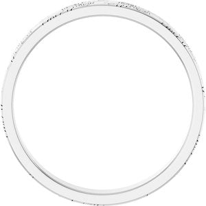 14k Yellow Or White Or Rose Gold Floral Flat Band