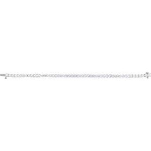 14K Yellow Or White Gold Round 3.5Mm Si1-Si2, G-H 8 CTW Lab-Grown Diamond Line 7" Bracelet