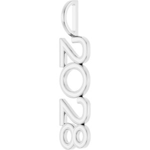 Sterling Silver Polished Vertical Pendant
