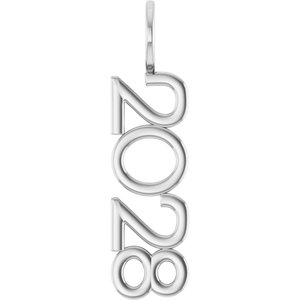 Sterling Silver Polished Vertical Pendant