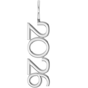 Sterling Silver Polished Vertical Pendant