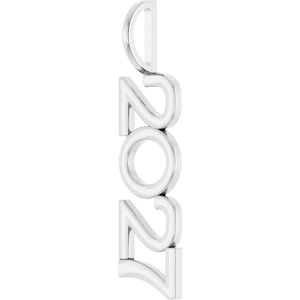 Sterling Silver Polished Vertical Pendant