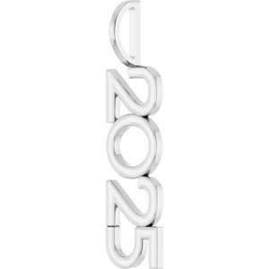 Sterling Silver Polished Vertical Pendant