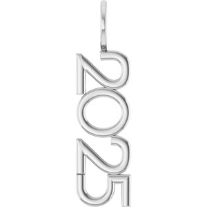 Sterling Silver Polished Vertical Pendant