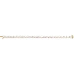 14K Yellow Or White Gold Round 3.5Mm Si1-Si2, G-H 8 CTW Lab-Grown Diamond Line 7" Bracelet