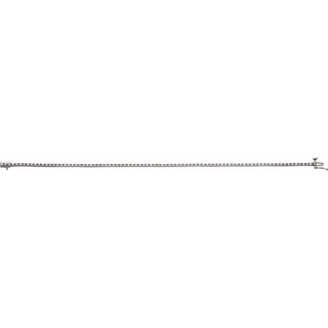 14K Yellow Or White Or Rose Gold Round 1.3Mm Vs, F+ 7 1/4 In Polished Lab-Grown Diamond Bracelet