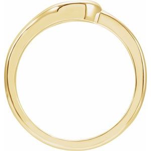 14K Yellow Gold Polished Wrap Ring Size 7