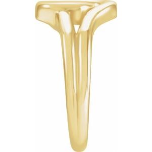 14K Yellow Gold Polished Wrap Ring Size 7