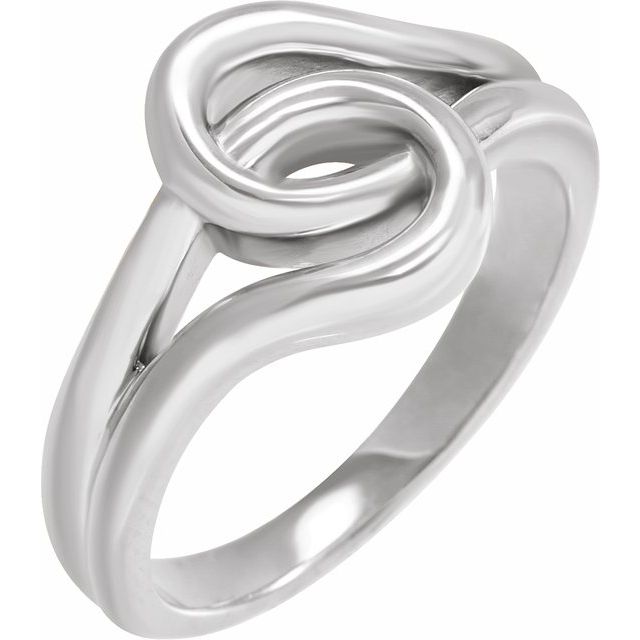 Sterling Silver Polished Wrap Ring, Size 7