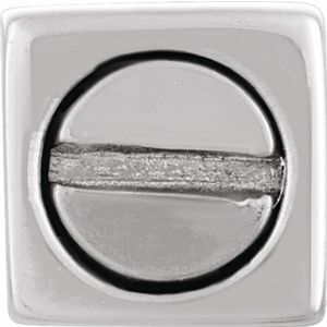 Sterling Silver 36.5 X 5 Mm Polished Rectangular Ash Holder Pendant