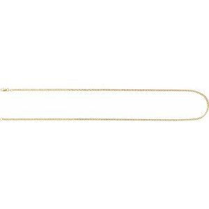 14K Yellow Gold Curb Chain, Length: 20 In, Width: 1.95 Mm