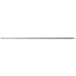 14K White Gold Round 3.65Mm G-H Si1-Si2 7 Ctw Lab-Grown Diamond Line Bracelet, Length: 7.25 In