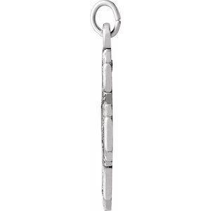 Sterling Silver 30 X 29 Mm Polished 4-Way Cross Medal