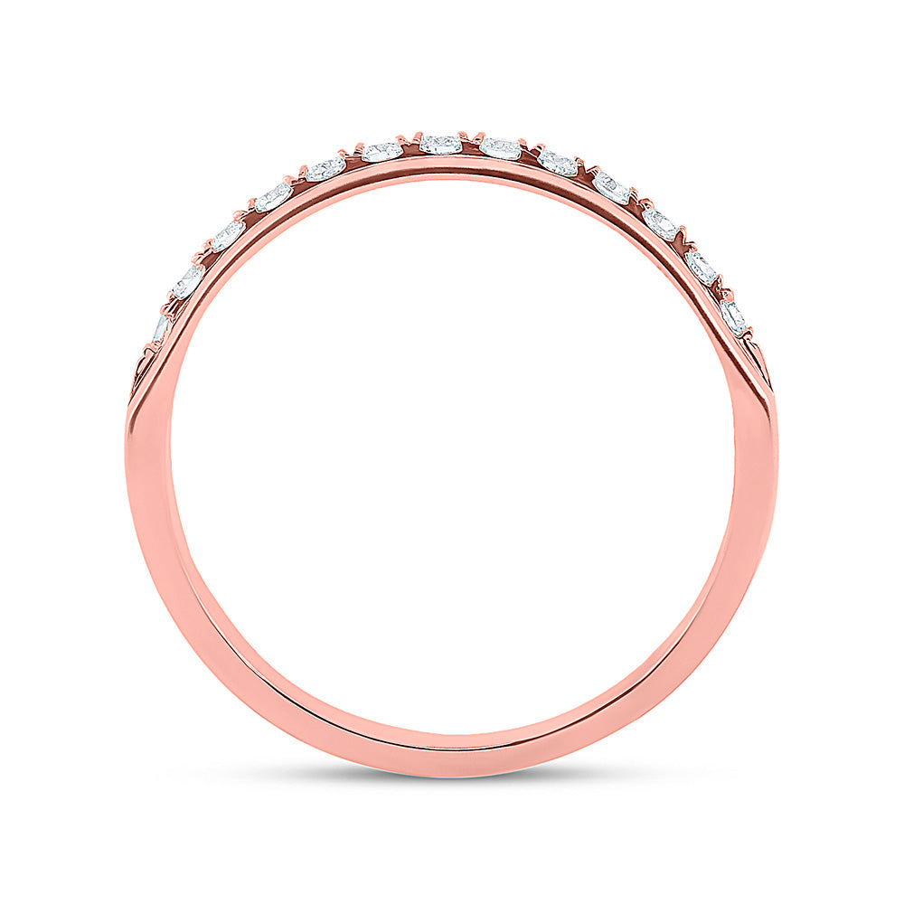 14K Yellow Or White Or Rose Gold Mens Round Diamond Wedding Single Row Band Ring , Mens Size: 7-13