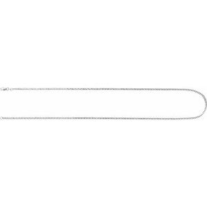Sterling Silver Lobster Clasp Curb Chain, Length: 20 In, Width: 1.95 Mm