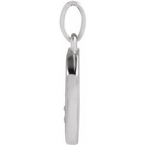 Sterling Silver 15.9 X 10 Mm Polished Mountain Pendant
