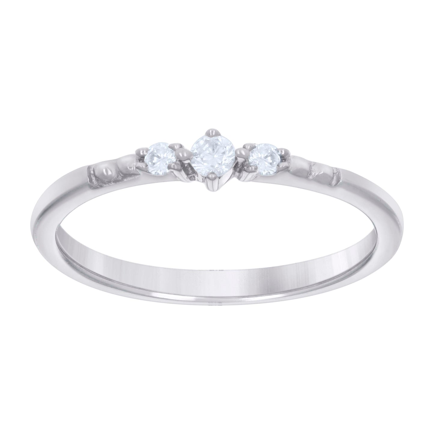 Sterling Silver Women's Cubic-Zirconia Bridal Anniversary Engagement Wedding Ring