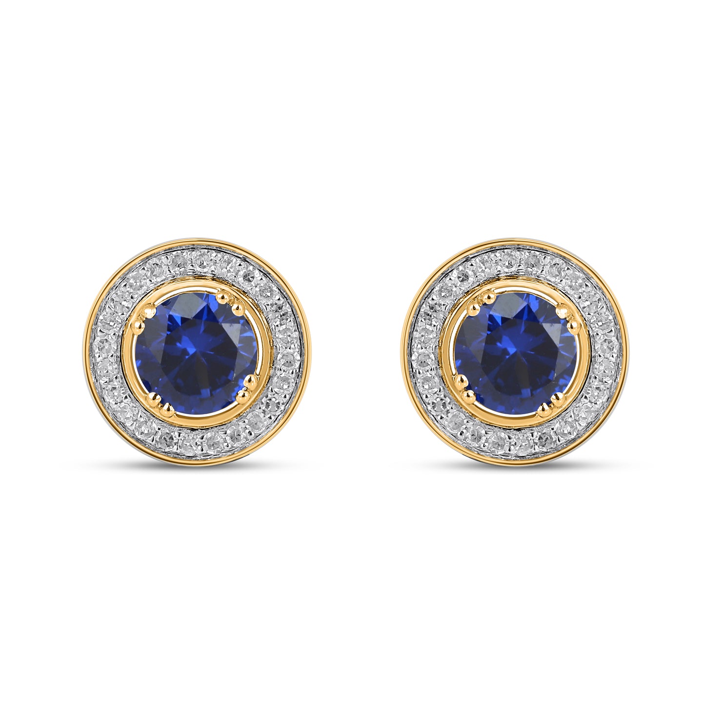 10K Yellow Or White Gold Diamond  Earring