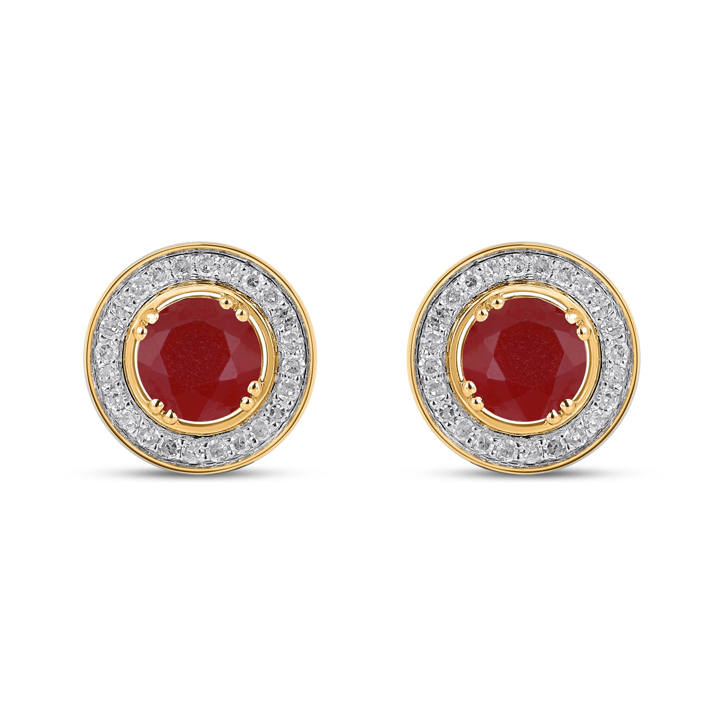 10K Yellow Or White Gold Diamond  Earring