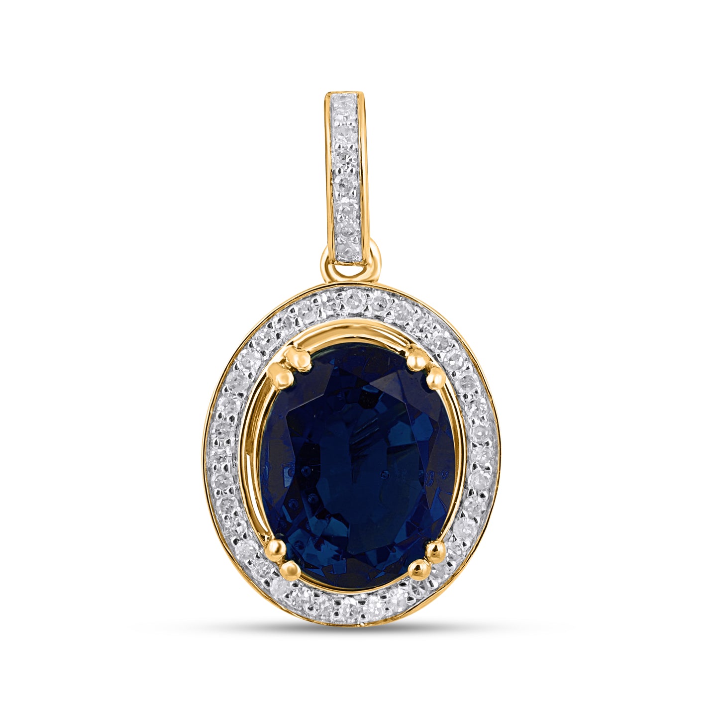 10K Yellow Or White Gold  0.17-0.18 Cttw Diamond Pendant