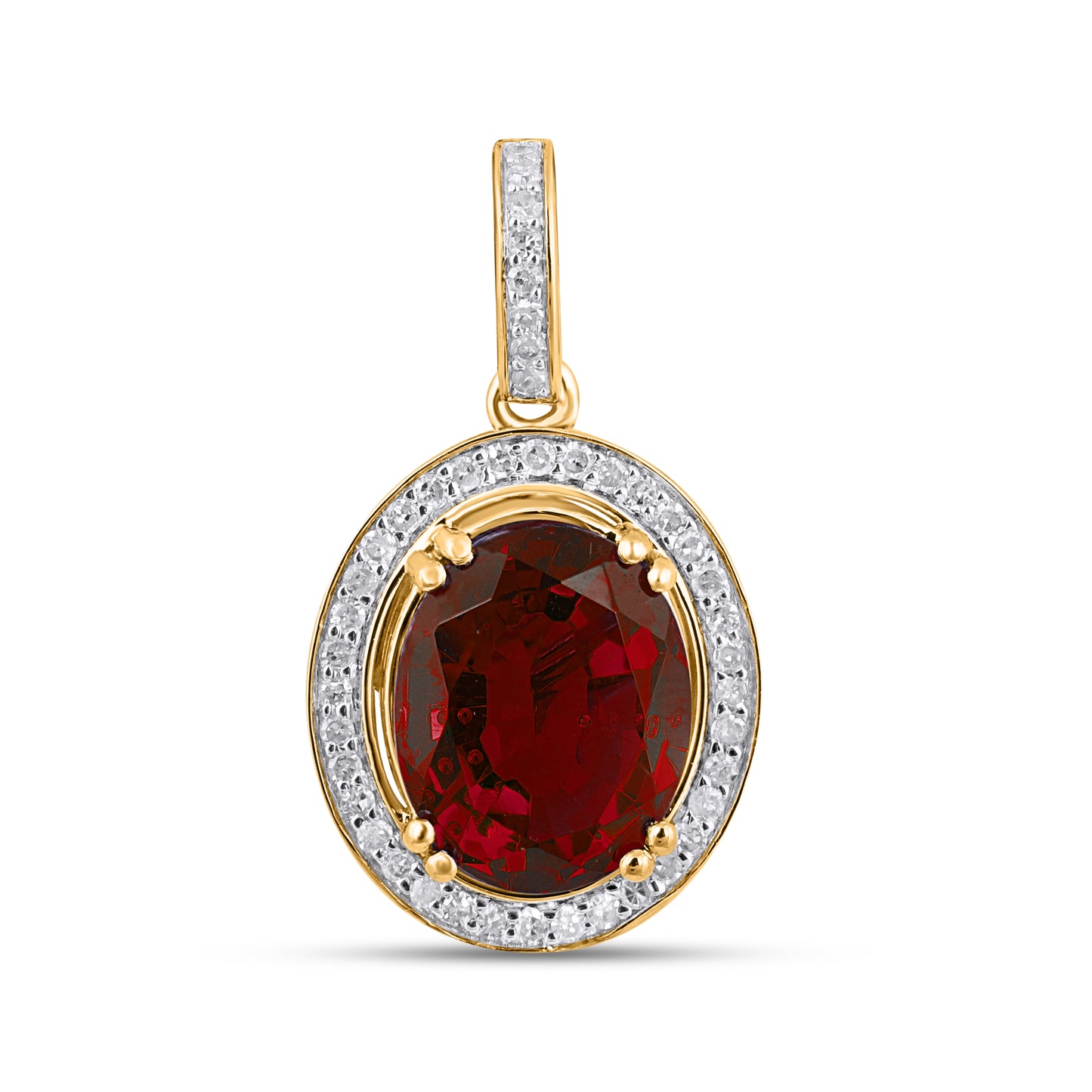 10K Yellow Or White Gold  0.17-0.18 Cttw Diamond Pendant