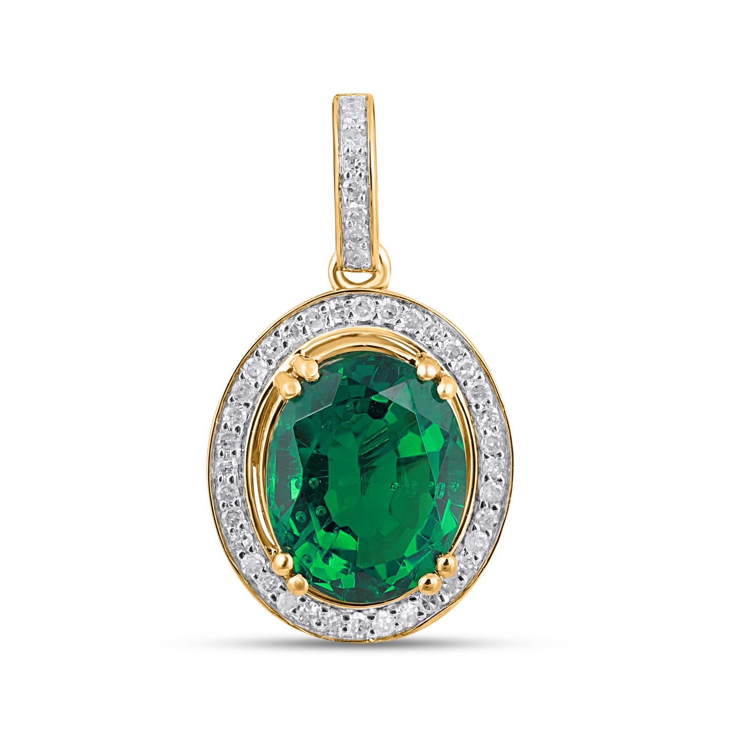 10K Yellow Or White Gold  0.17-0.18 Cttw Diamond Pendant