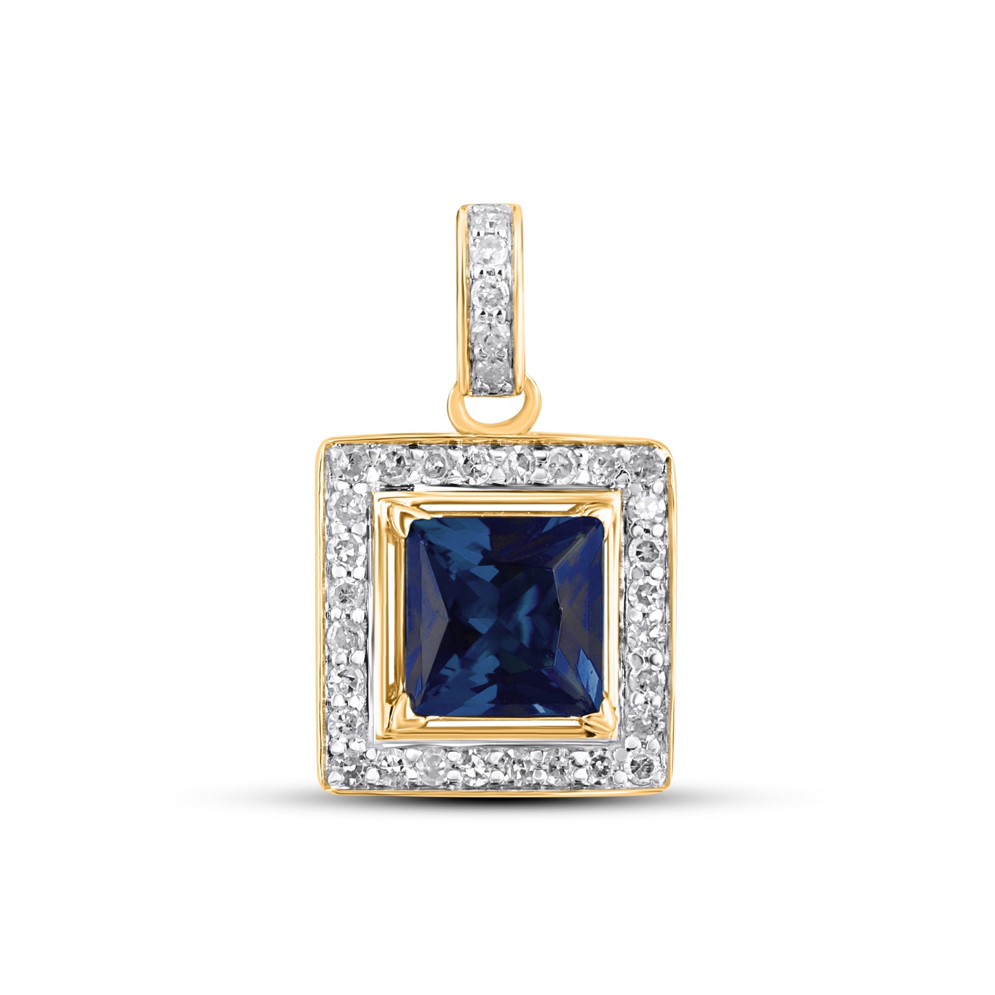 10K Yellow Or White Gold  0.13 Cttw Diamond Pendant