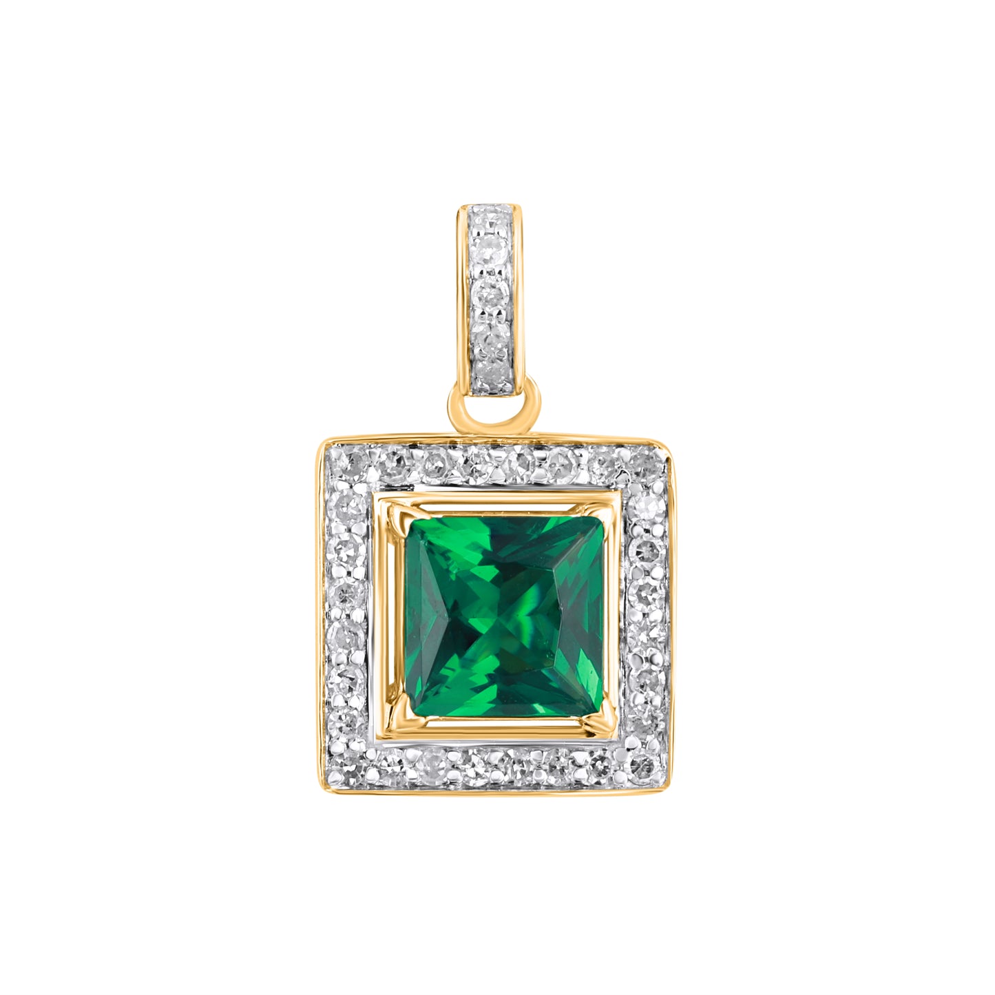 10K Yellow Or White Gold  0.13 Cttw Diamond Pendant