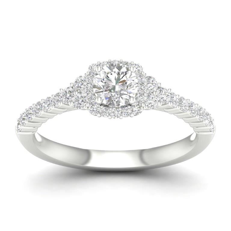 14K Yellow Or White Gold 0.75 Cttw Diamond  Ladies Ring