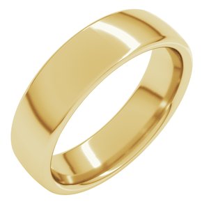 18K Yellow Or White Or Rose Gold Comfort-Fit European-Style Band
