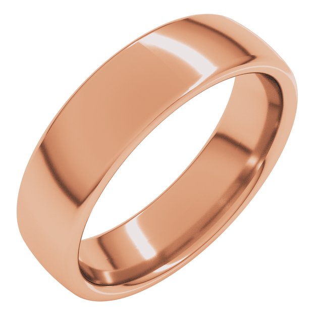 14K Yellow Or White Or Rose Gold Comfort-Fit Standard Weight European-Style Band
