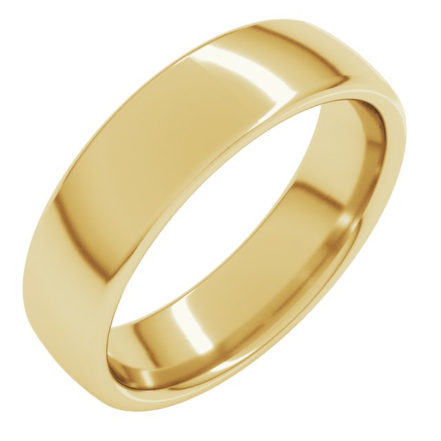 10K Yellow Or White Or Rose Gold Comfort-Fit Standard Weight European-Style Band