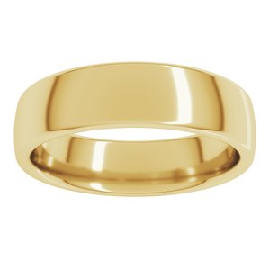 18K Yellow Or White Or Rose Gold Comfort-Fit European-Style Band