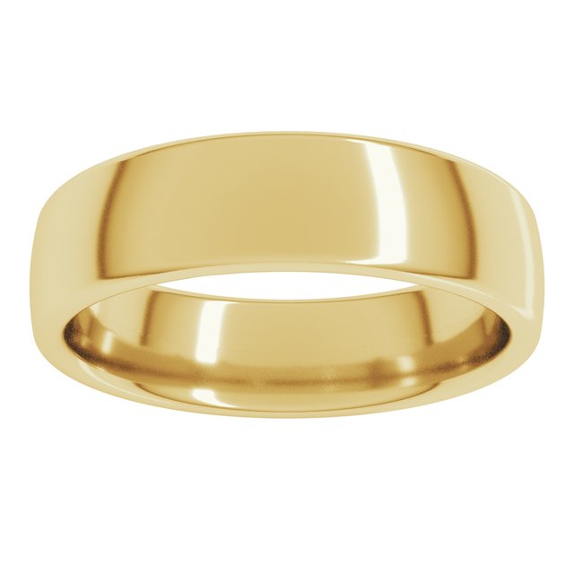 10K Yellow Or White Or Rose Gold Comfort-Fit Standard Weight European-Style Band