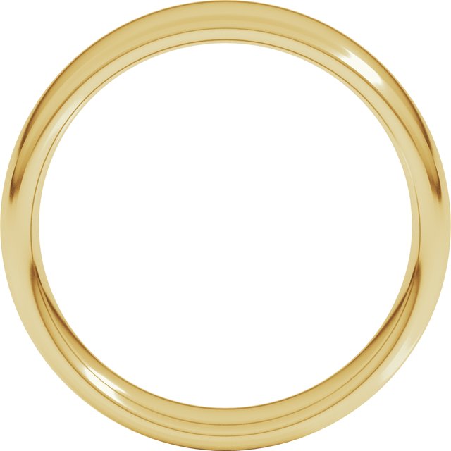 10K Yellow Or White Or Rose Gold Comfort-Fit Standard Weight European-Style Band